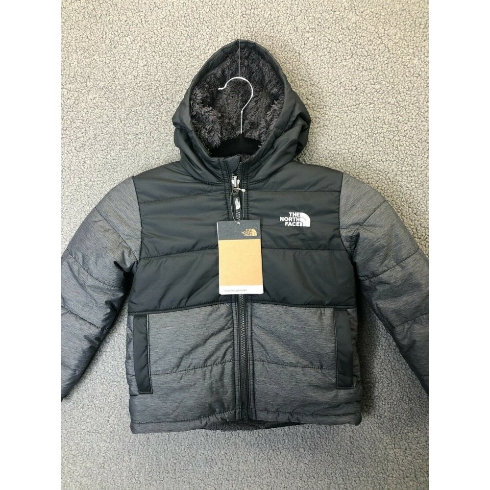 The North Face Boys Reversible Mount Chimbo Hooded Jacket sherpa lined 3 4 5 6